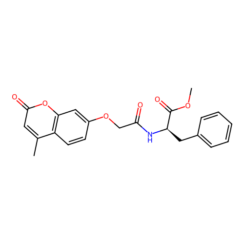 methyl N-{[(4-methyl-2-oxo-2H-chromen-7-yl)oxy]acetyl}-D-phenylalaninate structure