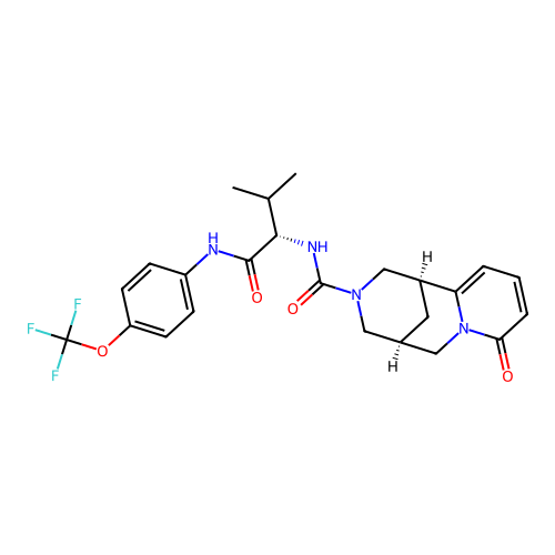 C24H27F3N4O4 structure