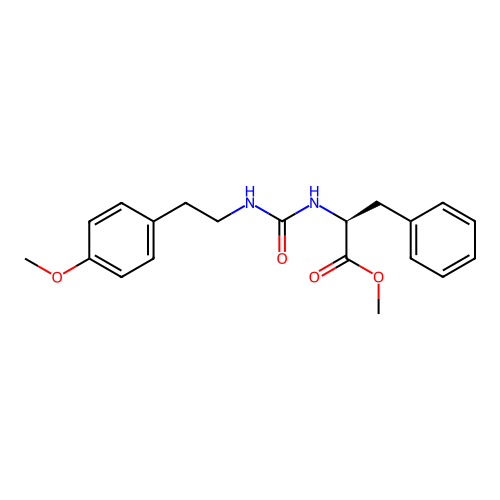 methyl N-{[2-(4-methoxyphenyl)ethyl]carbamoyl}-L-phenylalaninate structure