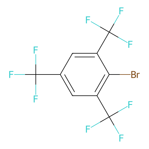 2-Bromo-1,3,5-tris(trifluoromethyl)benzene structure