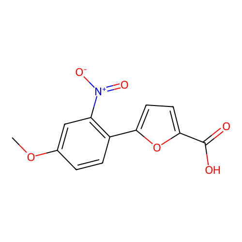 5-(4-Methoxy-2-nitrophenyl)furan-2-carboxylic acid structure