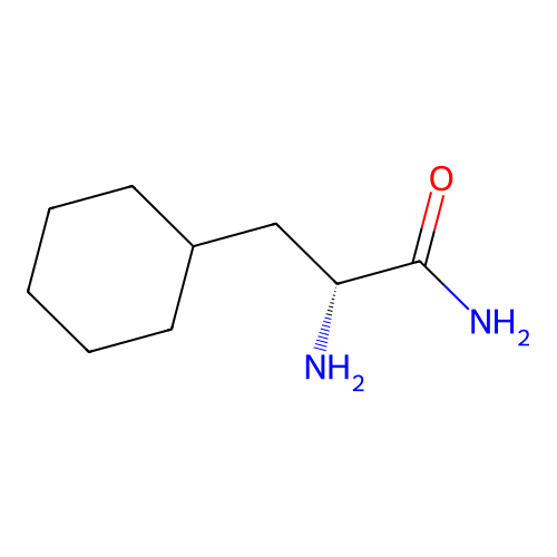 (R)-2-amino-3-cyclohexylpropanamide structure