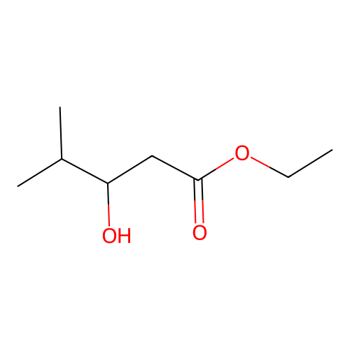 Ethyl 3-hydroxy-4-methylpentanoate structure