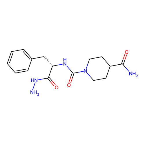 (S)-N1-(1-hydrazinyl-1-oxo-3-phenylpropan-2-yl)piperidine-1,4-dicarboxamide structure