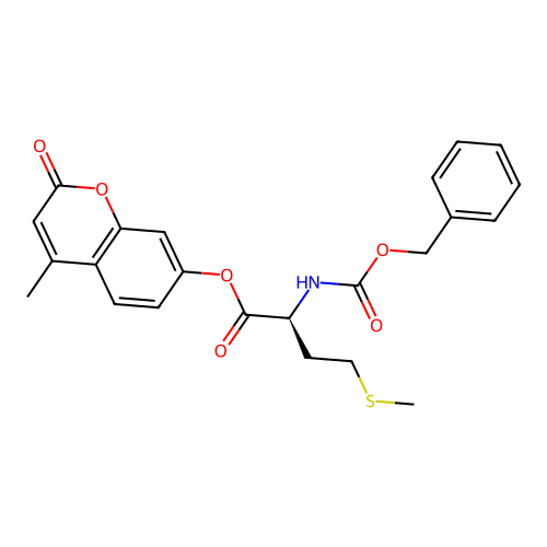 (S)-4-methyl-2-oxo-2H-chromen-7-yl 2-(((benzyloxy)carbonyl)amino)-4-(methylthio)butanoate structure