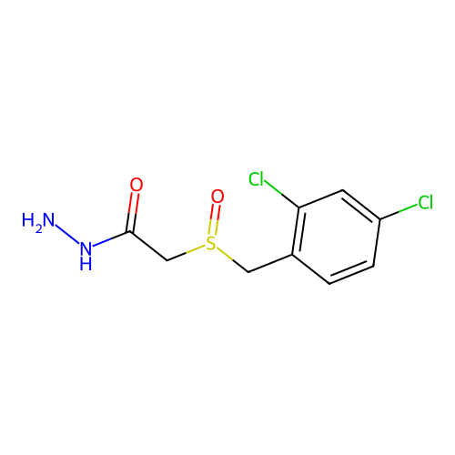 2-[(2,4-Dichlorobenzyl)sulfinyl]acetohydrazide structure