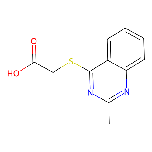 2-[(2-Methylquinazolin-4-yl)sulfanyl]acetic acid structure