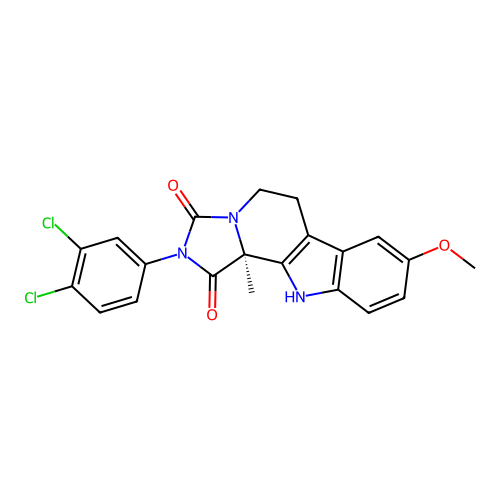 C21H17Cl2N3O3 structure