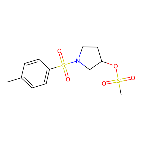 [1-(4-Methylphenyl)sulfonylpyrrolidin-3-yl] methanesulfonate structure