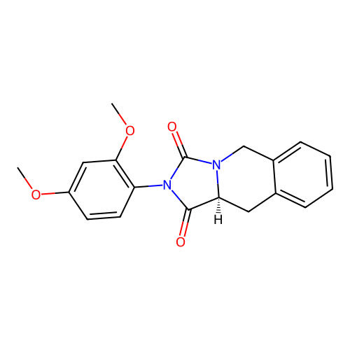 (10aS)-2-(2,4-dimethoxyphenyl)-10,10a-dihydro-5H-imidazo[1,5-b]isoquinoline-1,3-dione structure