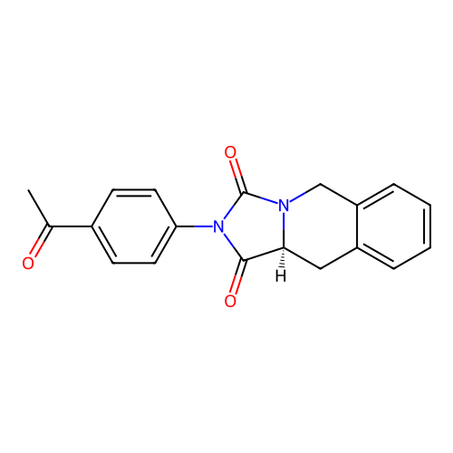 (10aS)-2-(4-acetylphenyl)-10,10a-dihydro-5H-imidazo[1,5-b]isoquinoline-1,3-dione structure
