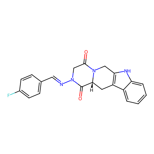 C21H17FN4O2 structure