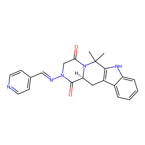 C22H21N5O2 structure