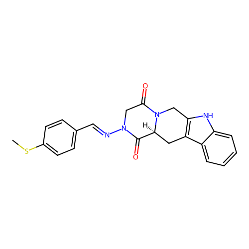 C22H20N4O2S structure