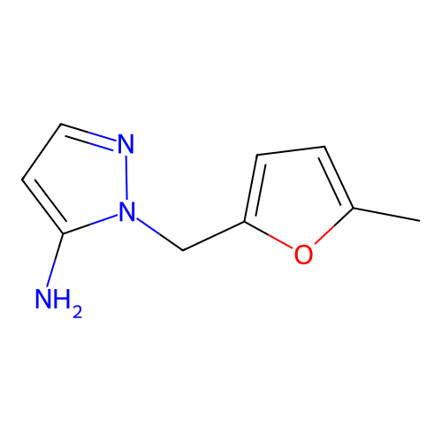 1-[(5-Methylfuran-2-yl)methyl]-1H-pyrazol-5-amine structure