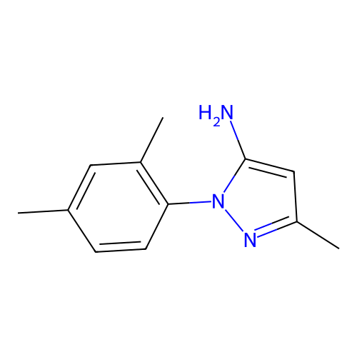 1-(2,4-dimethylphenyl)-3-methyl-1H-pyrazol-5-amine structure