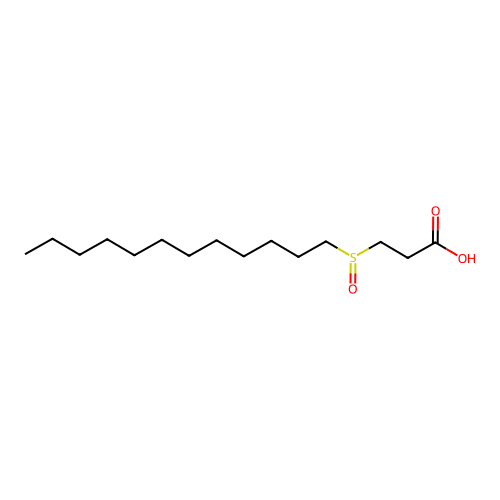 3-(Dodecylsulfinyl)propanoic acid structure