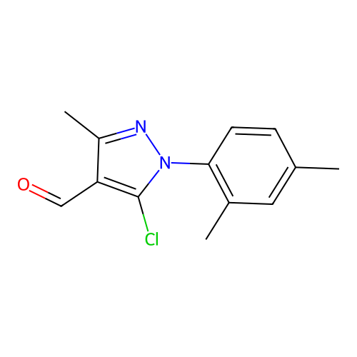5-chloro-1-(2,4-dimethylphenyl)-3-methyl-1H-pyrazole-4-carbaldehyde structure