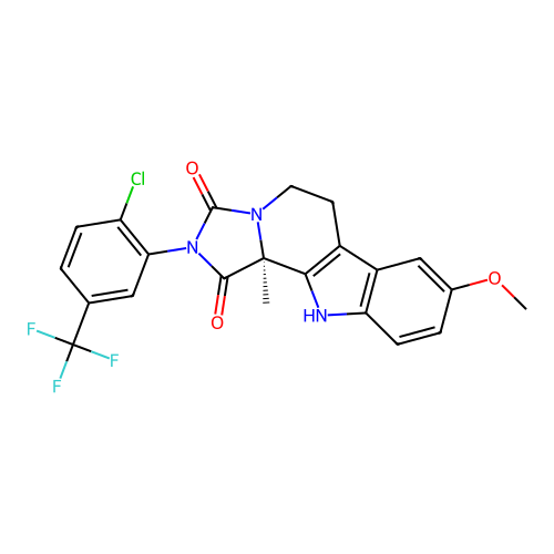 C22H17ClF3N3O3 structure