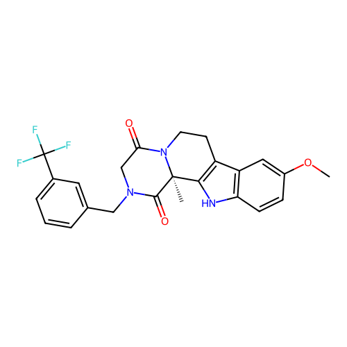 C24H22F3N3O3 structure