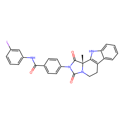C27H21IN4O3 structure