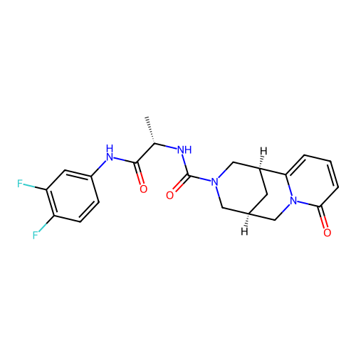 (1R,5R)-N-((S)-1-((3,4-difluorophenyl)amino)-1-oxopropan-2-yl)-8-oxo-4,5,6,8-tetrahydro-1H-1,5-methanopyrido[1,2-a][1,5]diazocine-3(2H)-carboxamide structure