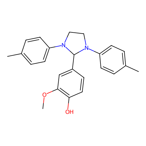 4-[1,3-Bis(4-methylphenyl)imidazolidin-2-yl]-2-methoxyphenol structure