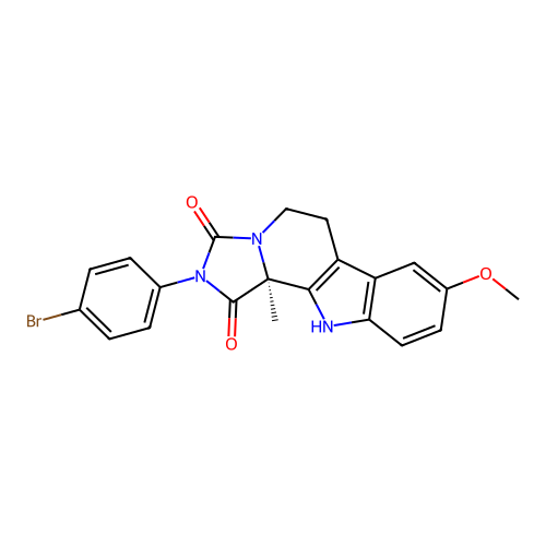 C21H18BrN3O3 structure