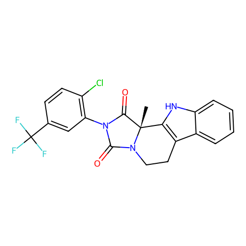 C21H15ClF3N3O2 structure