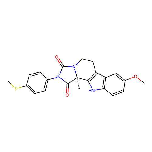 C22H21N3O3S structure