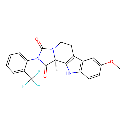 C22H18F3N3O3 structure