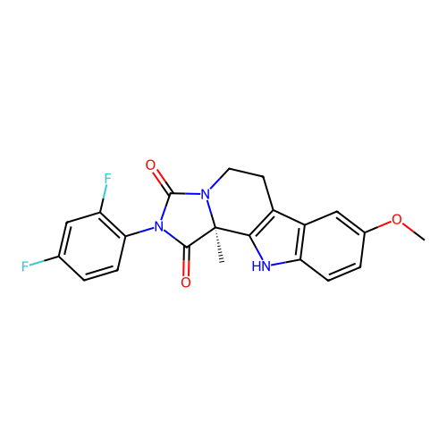 C21H17F2N3O3 structure