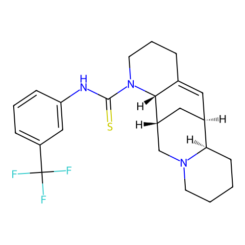 C23H28F3N3S structure