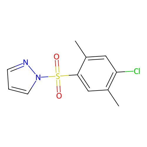 1-(4-Chloro-2,5-dimethylphenyl)sulfonylpyrazole structure
