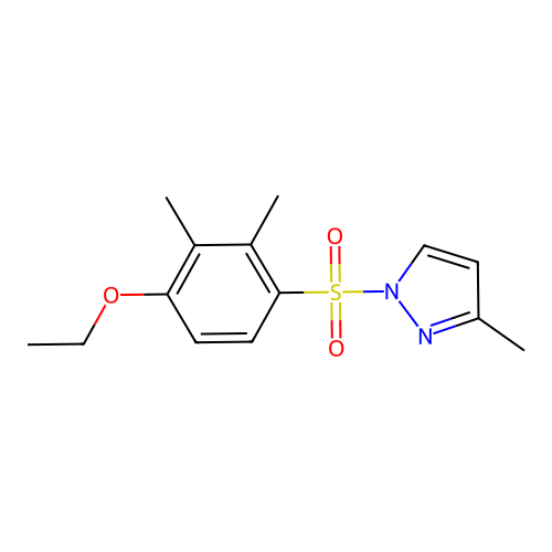 1-[(4-ethoxy-2,3-dimethylphenyl)sulfonyl]-3-methyl-1H-pyrazole structure