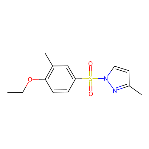 1-((4-ethoxy-3-methylphenyl)sulfonyl)-3-methyl-1H-pyrazole structure