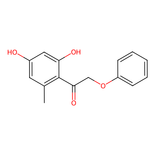 1-(2,4-Dihydroxy-6-methylphenyl)-2-phenoxyethan-1-one structure