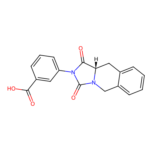 (S)-3-(1,3-dioxo-10,10a-dihydroimidazo[1,5-b]isoquinolin-2(1H,3H,5H)-yl)benzoic acid structure