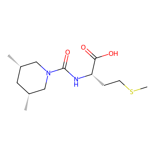 (S)-2-((3S,5R)-3,5-dimethylpiperidine-1-carboxamido)-4-(methylthio)butanoic acid structure