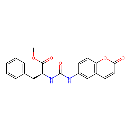 (S)-methyl 2-(3-(2-oxo-2H-chromen-6-yl)ureido)-3-phenylpropanoate structure