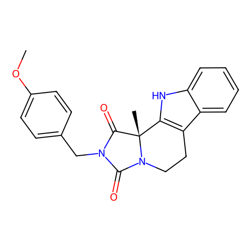 C22H21N3O3 structure