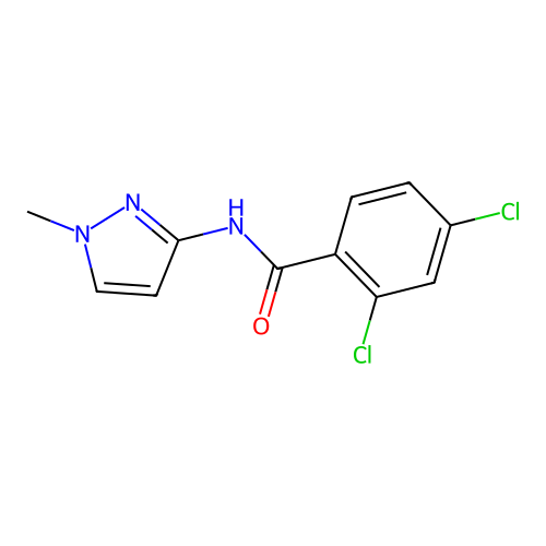 2,4-Dichloro-N-(1-methyl-1H-pyrazol-3-yl)benzamide structure