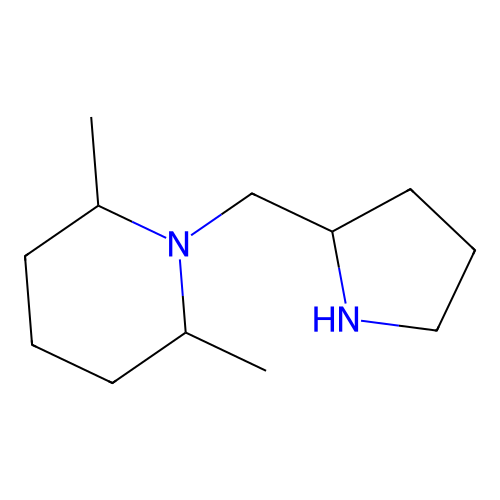 2,6-Dimethyl-1-(pyrrolidin-2-ylmethyl)piperidine structure