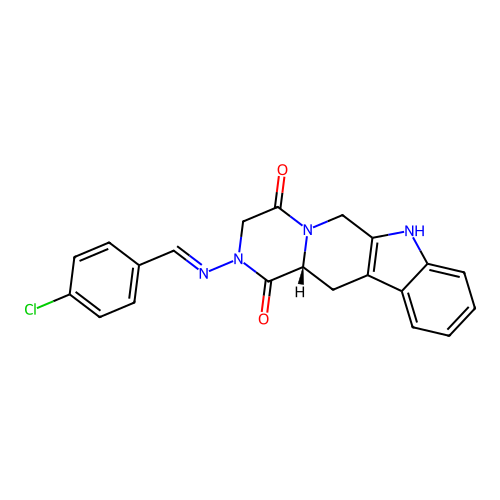 C21H17ClN4O2 structure