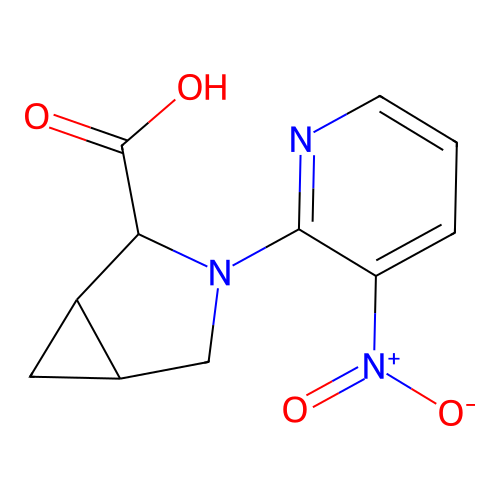 3-(3-nitropyridin-2-yl)-3-azabicyclo[3.1.0]hexane-2-carboxylic Acid structure