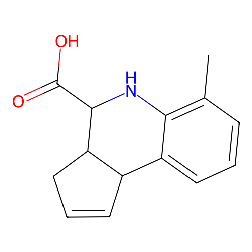 6-methyl-3a,4,5,9b-tetrahydro-3H-cyclopenta[c]quinoline-4-carboxylic acid structure