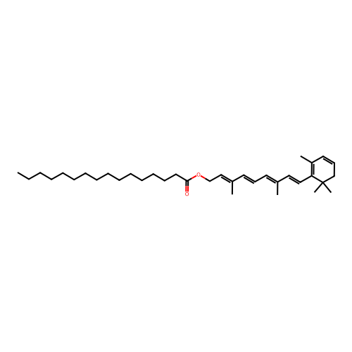 3-Dehydroretinol palmitate structure