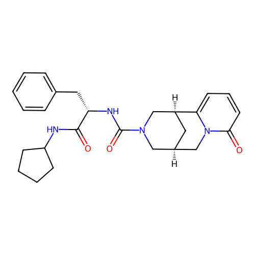 (1R,5R)-N-((S)-1-(cyclopentylamino)-1-oxo-3-phenylpropan-2-yl)-8-oxo-4,5,6,8-tetrahydro-1H-1,5-methanopyrido[1,2-a][1,5]diazocine-3(2H)-carboxamide structure