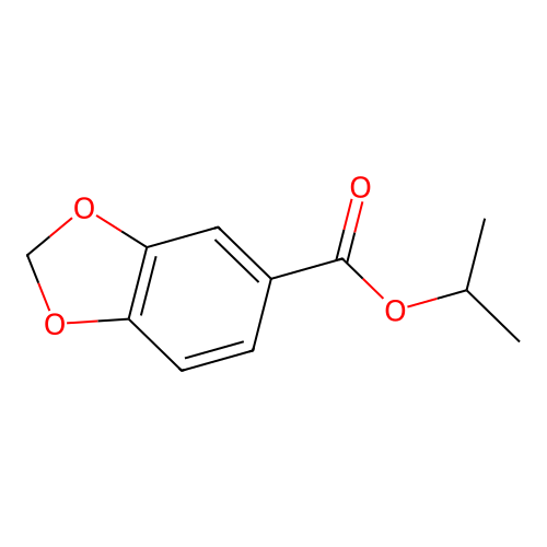 Propan-2-yl 1,3-benzodioxole-5-carboxylate structure