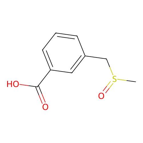3-(Methanesulfinylmethyl)benzoic acid structure
